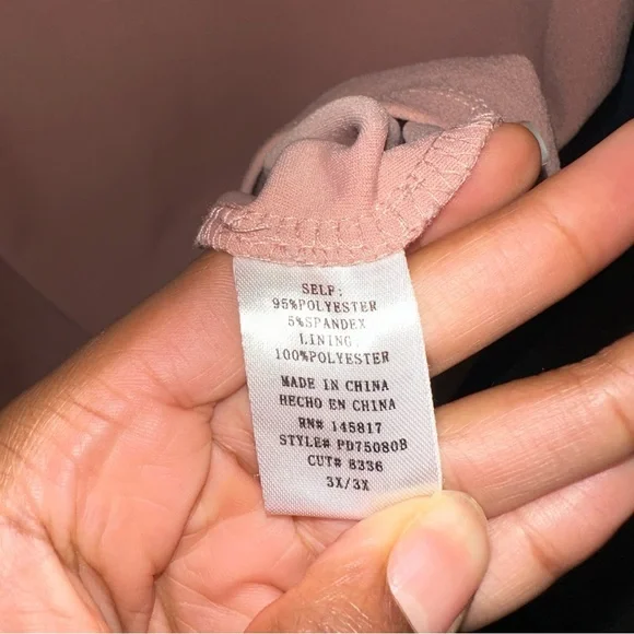 Fashion Nova Blush Pink Puff Sleeve Mini Dress. Women’s Plus Size - Picture 7 of 8